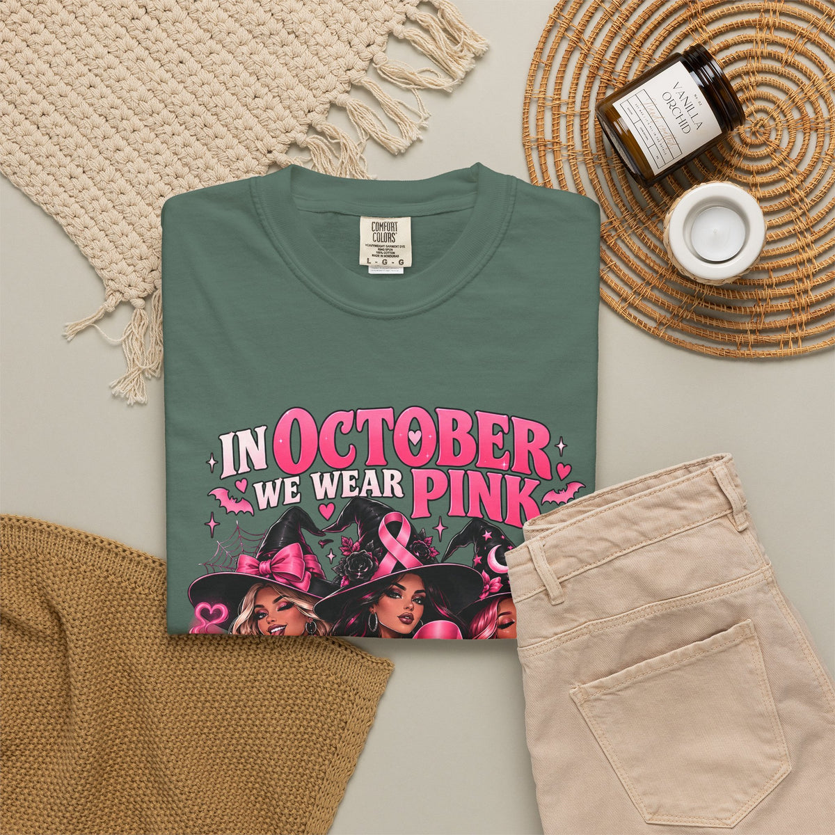 In October We Wear Pink My Coven Fights in Pink Tee