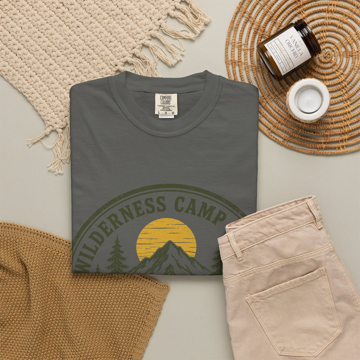 Wilderness Camp Crew Savannah GA Comfort Colors Tee