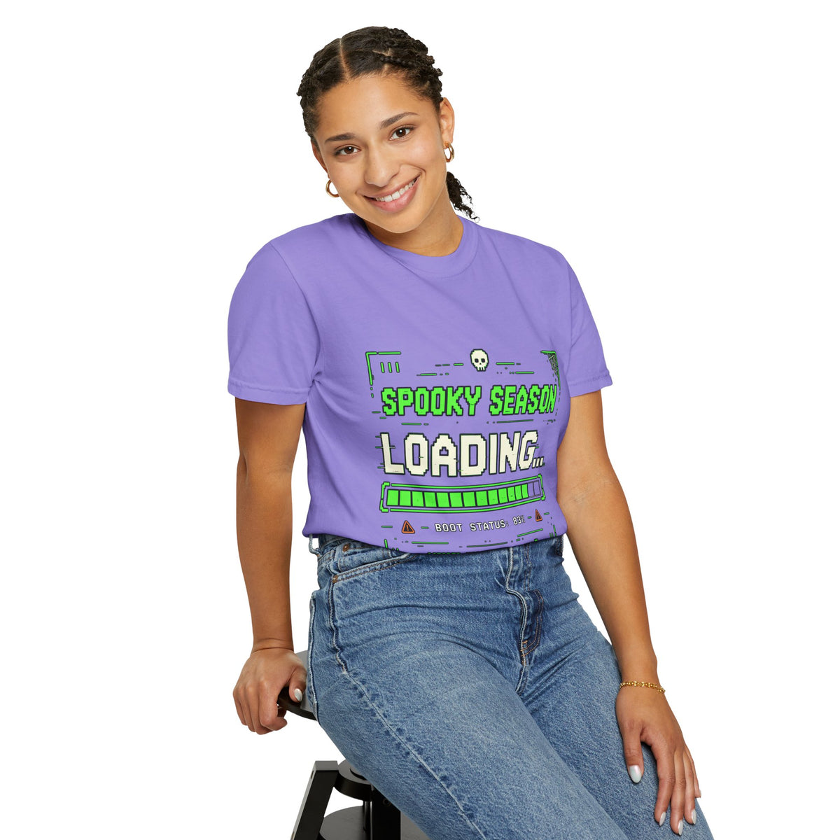 Spooky Season Loading Gamer Halloween Comfort Colors Tee