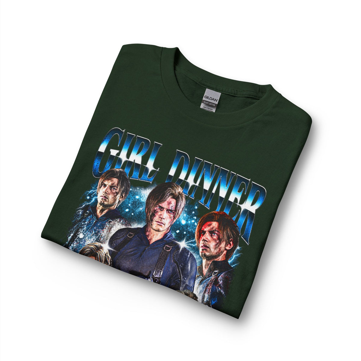 Girl Dinner Survival Horror Gildan Heavy Cotton Long Sleeve Tee