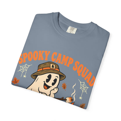 Spooky Camp Squad Campfires & Cobwebs Comfort Colors Tee