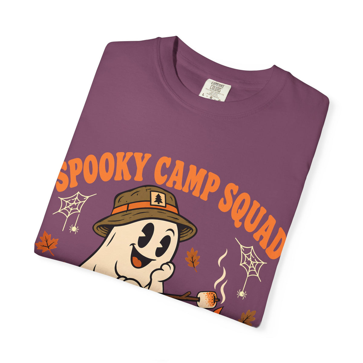 Spooky Camp Squad Campfires & Cobwebs Comfort Colors Tee