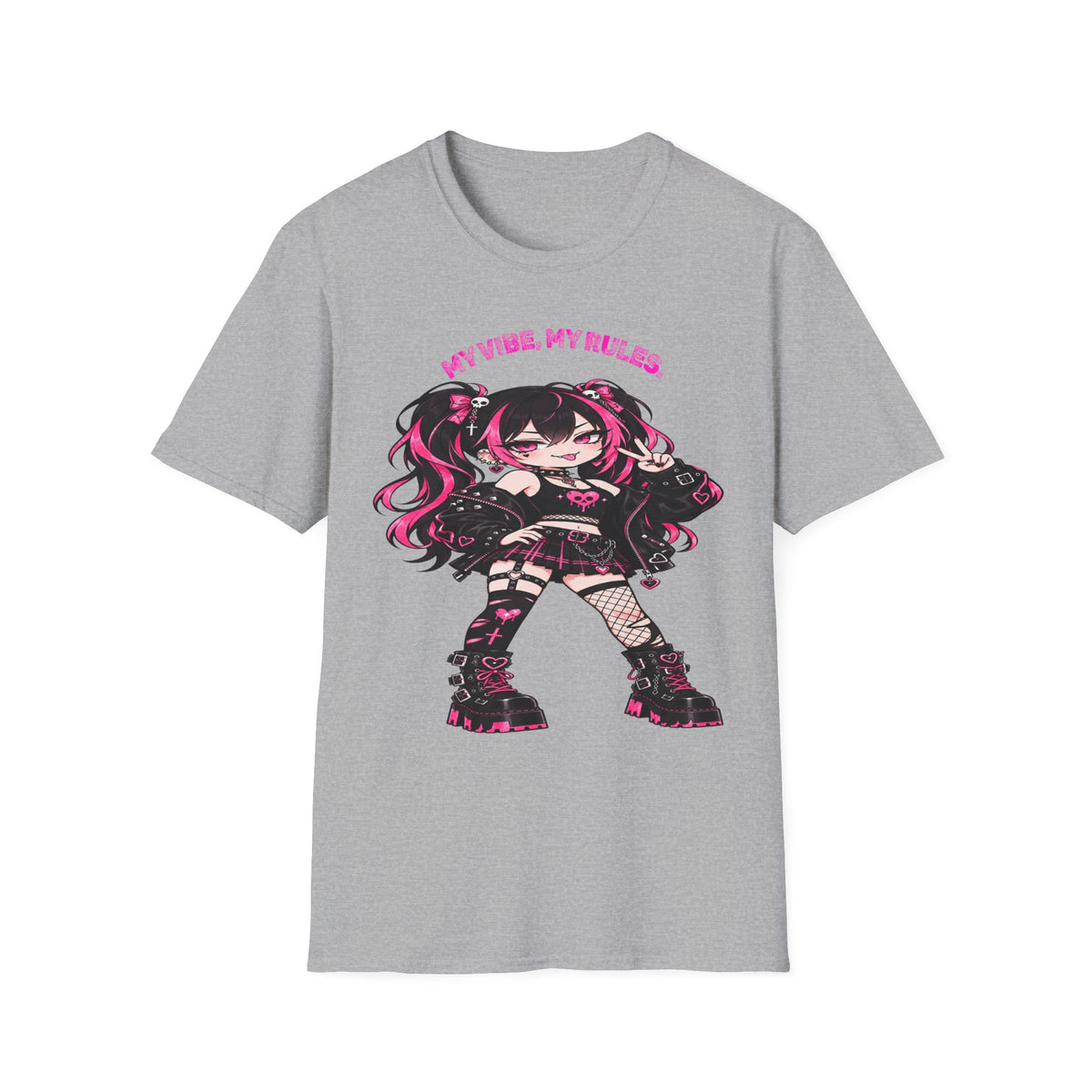 My Vibe, My Rules Anime Chibi Graphic Tee