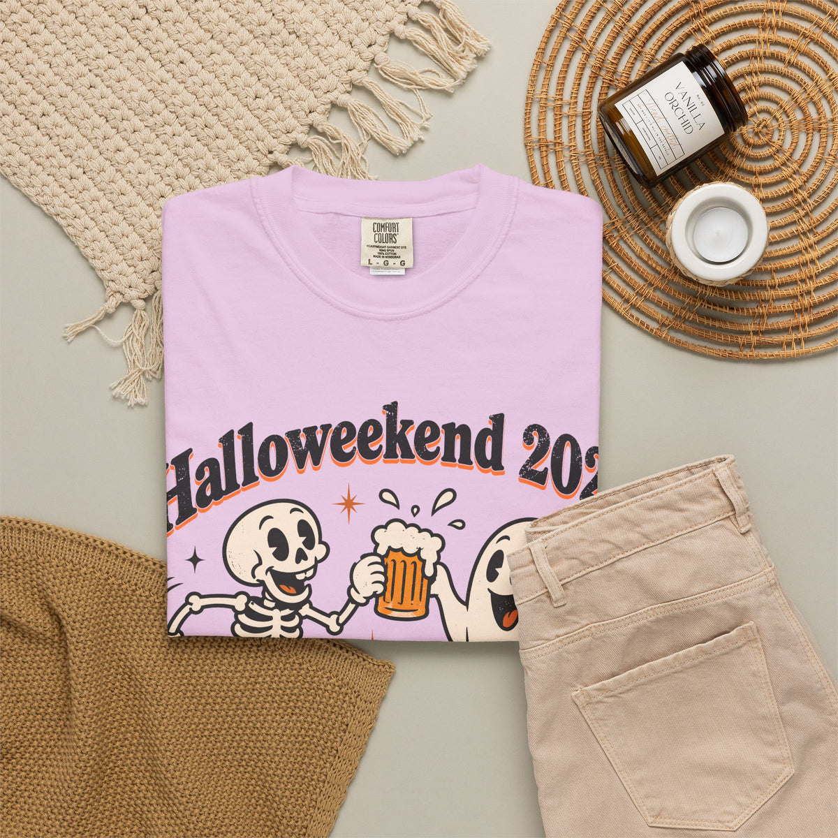Halloweekend 2026 Boos & Booze Comfort Colors Tee