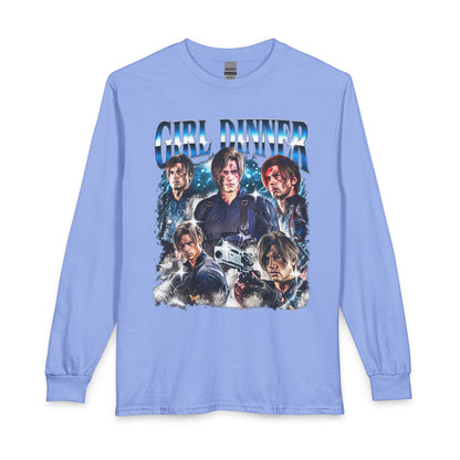 Girl Dinner Survival Horror Gildan Heavy Cotton Long Sleeve Tee