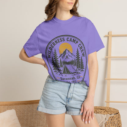 Wilderness Camp Crew Savannah GA Comfort Colors Tee