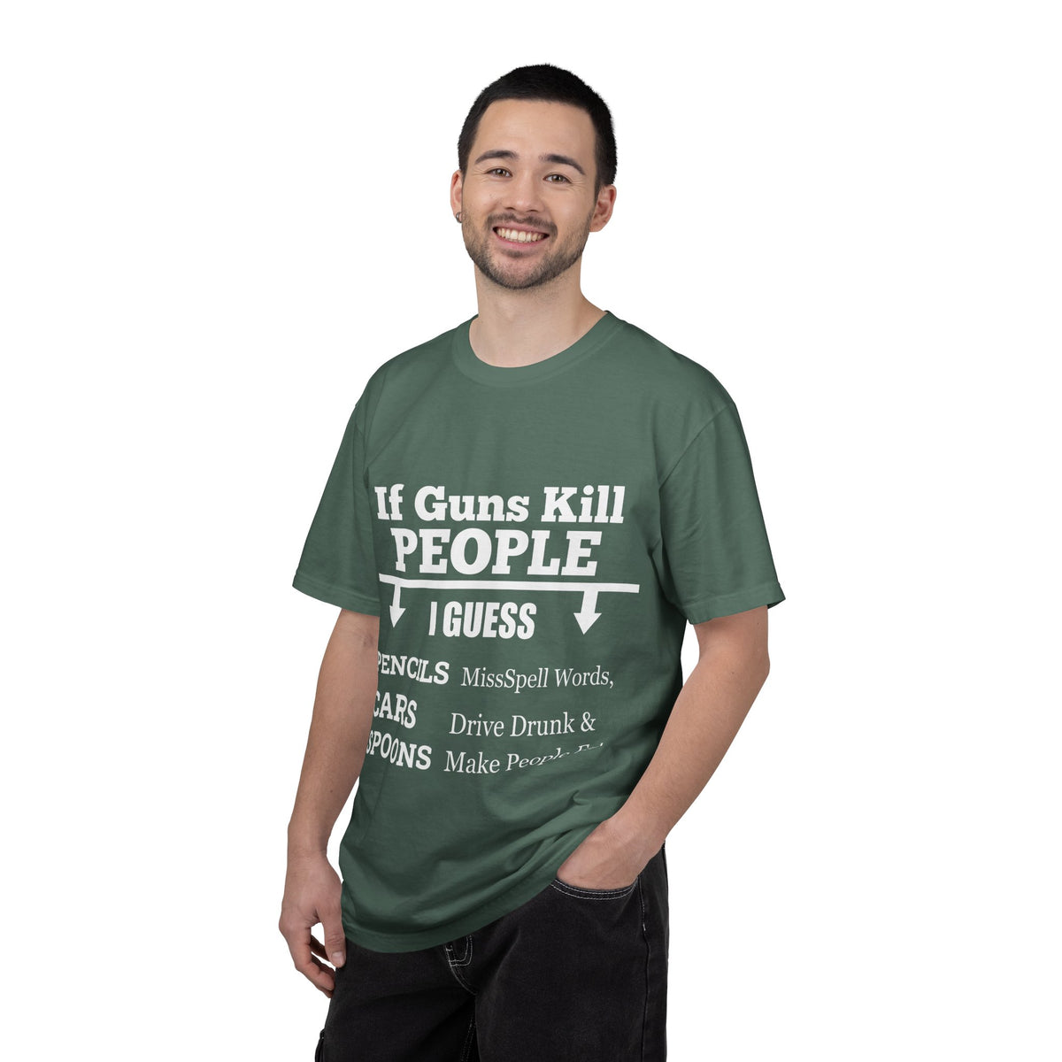 If Guns Kill People Funny Firearm Statement Comfort Colors Tee