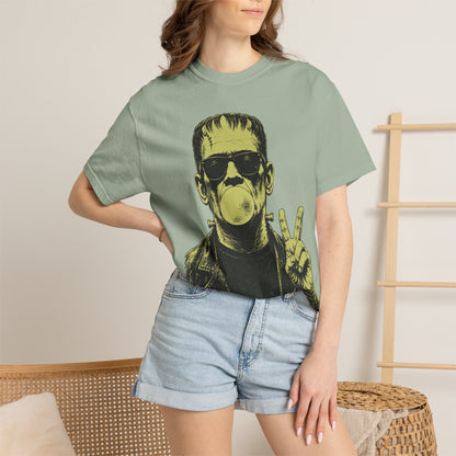 Frankenstein Bubblegum Peace Sign Comfort Colors T-Shirt