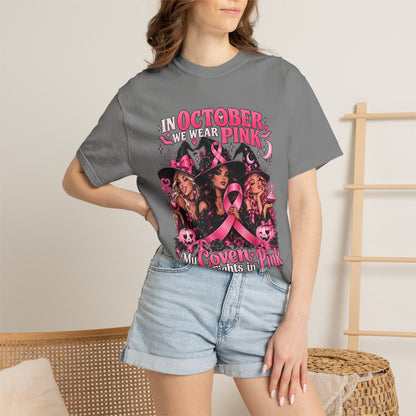 In October We Wear Pink My Coven Fights in Pink Tee