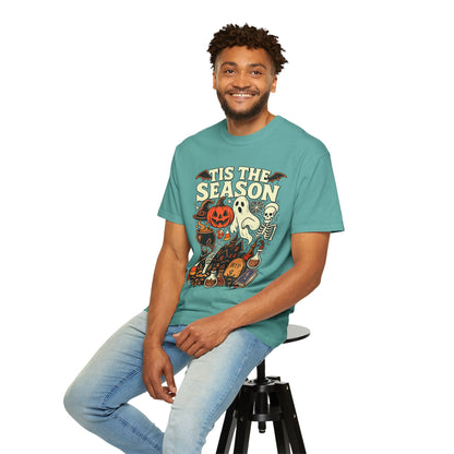 Tis the Season Spooky Halloween Comfort Colors Graphic Tee