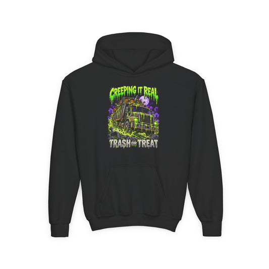 Creeping It Real Trash or Treat Youth Halloween Hoodie