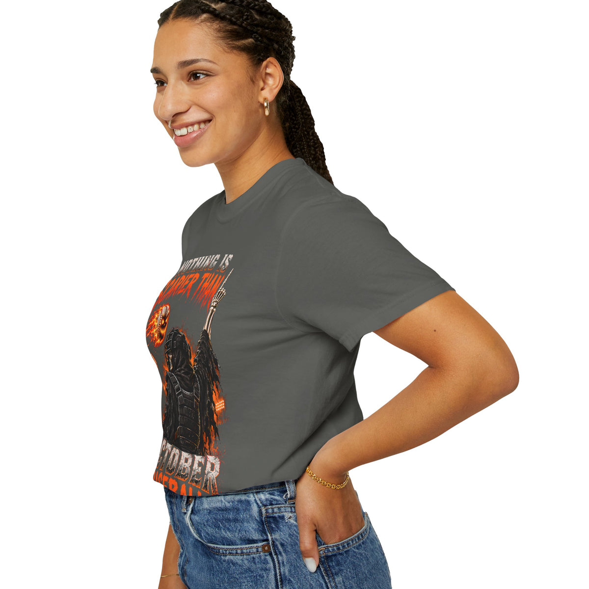 October Baseball Halloween Comfort Colors Graphic T-Shirt