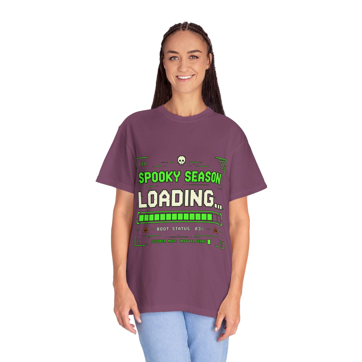 Spooky Season Loading Gamer Halloween Comfort Colors Tee