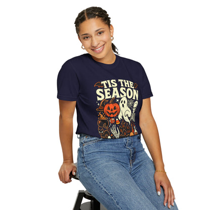 Tis the Season Spooky Halloween Comfort Colors Graphic Tee