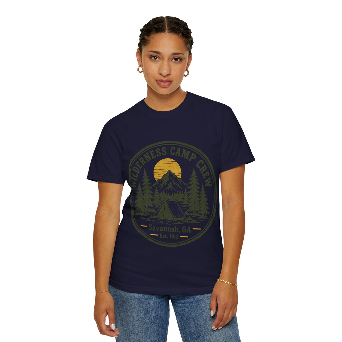 Wilderness Camp Crew Savannah GA Comfort Colors Tee