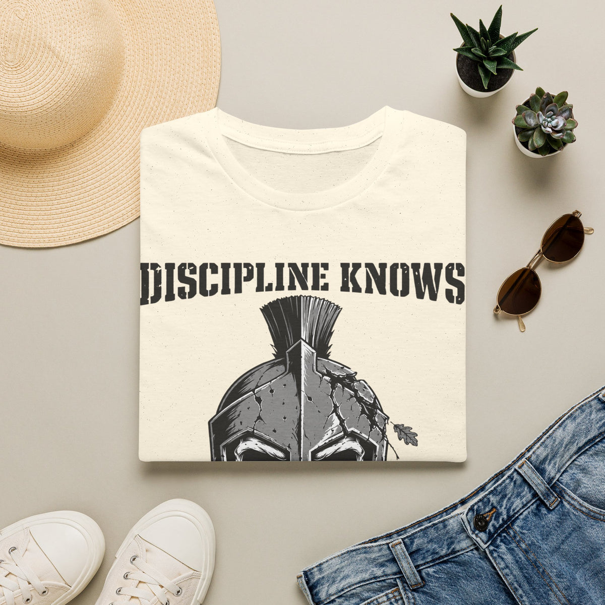 Discipline Knows No Season Shirt – Spartan Skull Stoic Warrior Tee