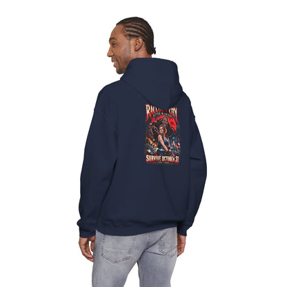 Raccoon City After Midnight Halloween Gildan 18500 Hoodie