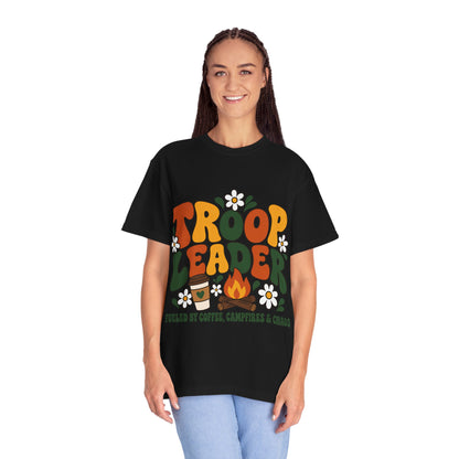 Troop Leader Coffee Campfires Chaos Comfort Colors Tee