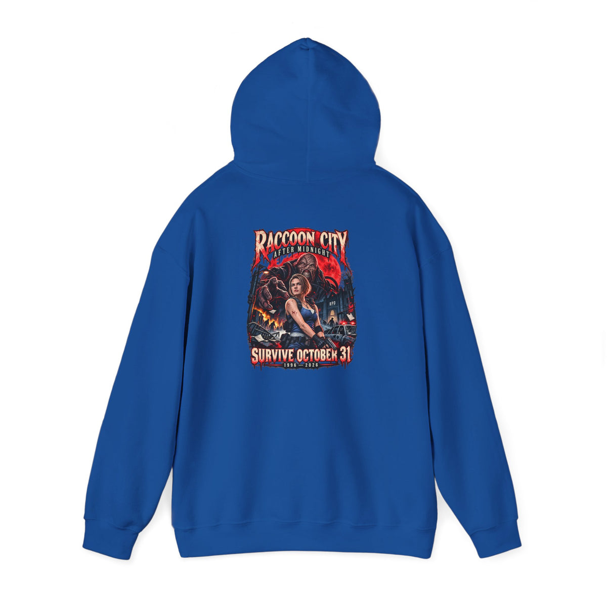 Raccoon City After Midnight Halloween Gildan 18500 Hoodie