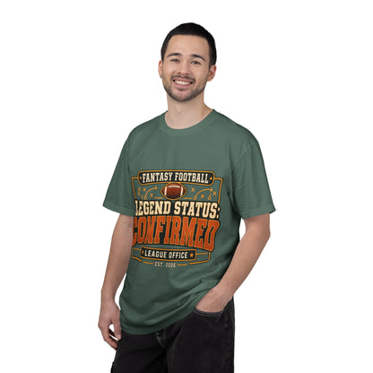 Fantasy Football Legend Status Confirmed Comfort Colors Tee