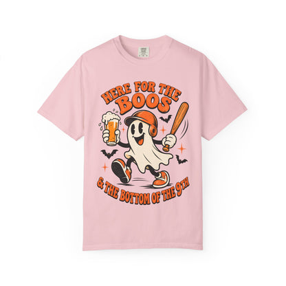 Here for the Boos Baseball Halloween Comfort Colors Tee
