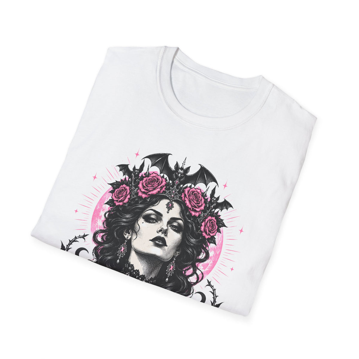 Pink Spooky Queen Pastel Gothic Glamour Witch T-Shirt