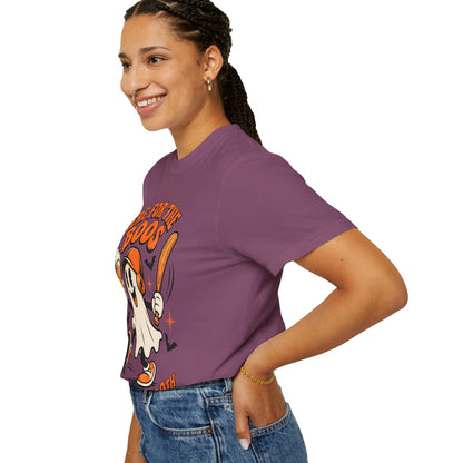 Here for the Boos Baseball Halloween Comfort Colors Tee
