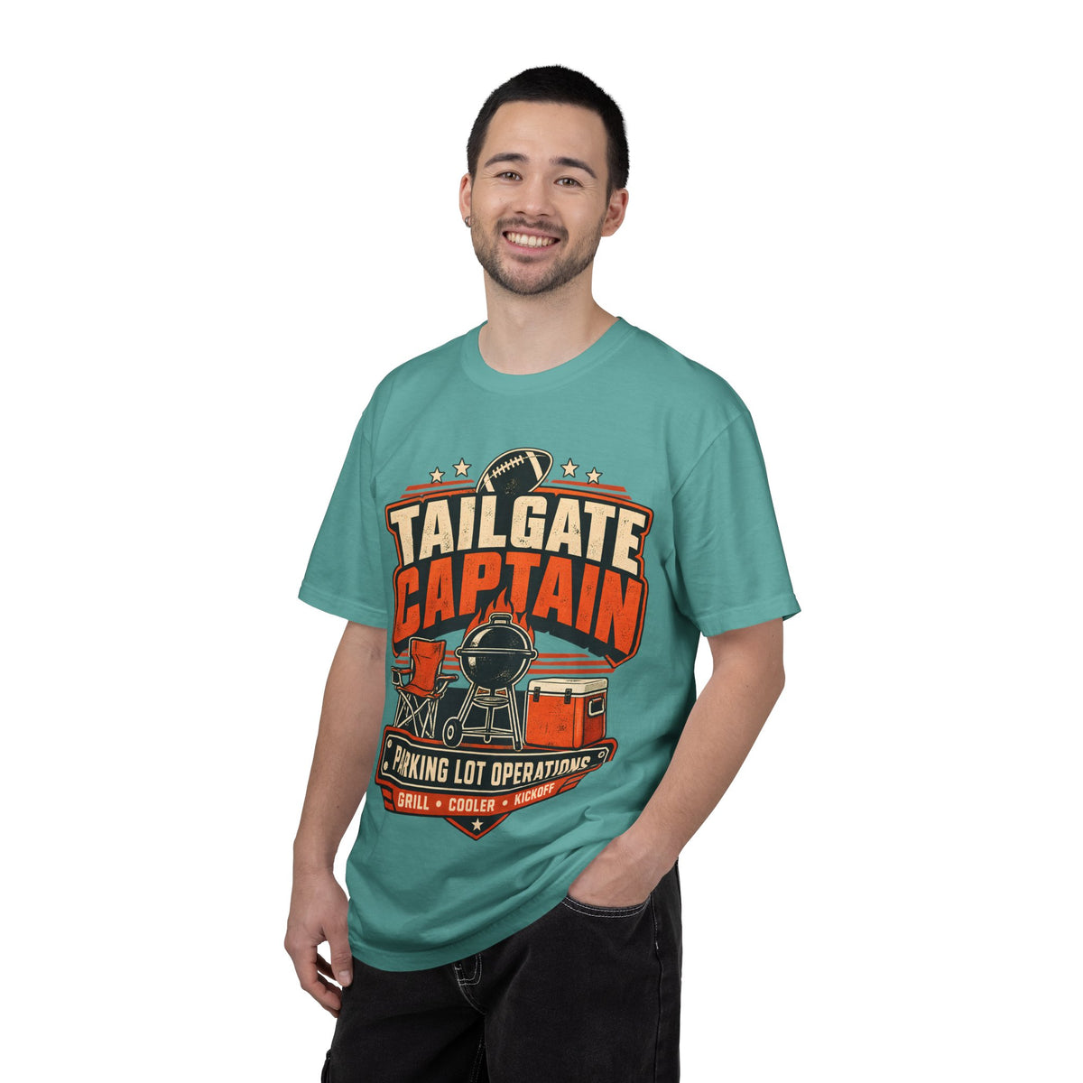Tailgate Captain Football Game Day Comfort Colors T-Shirt