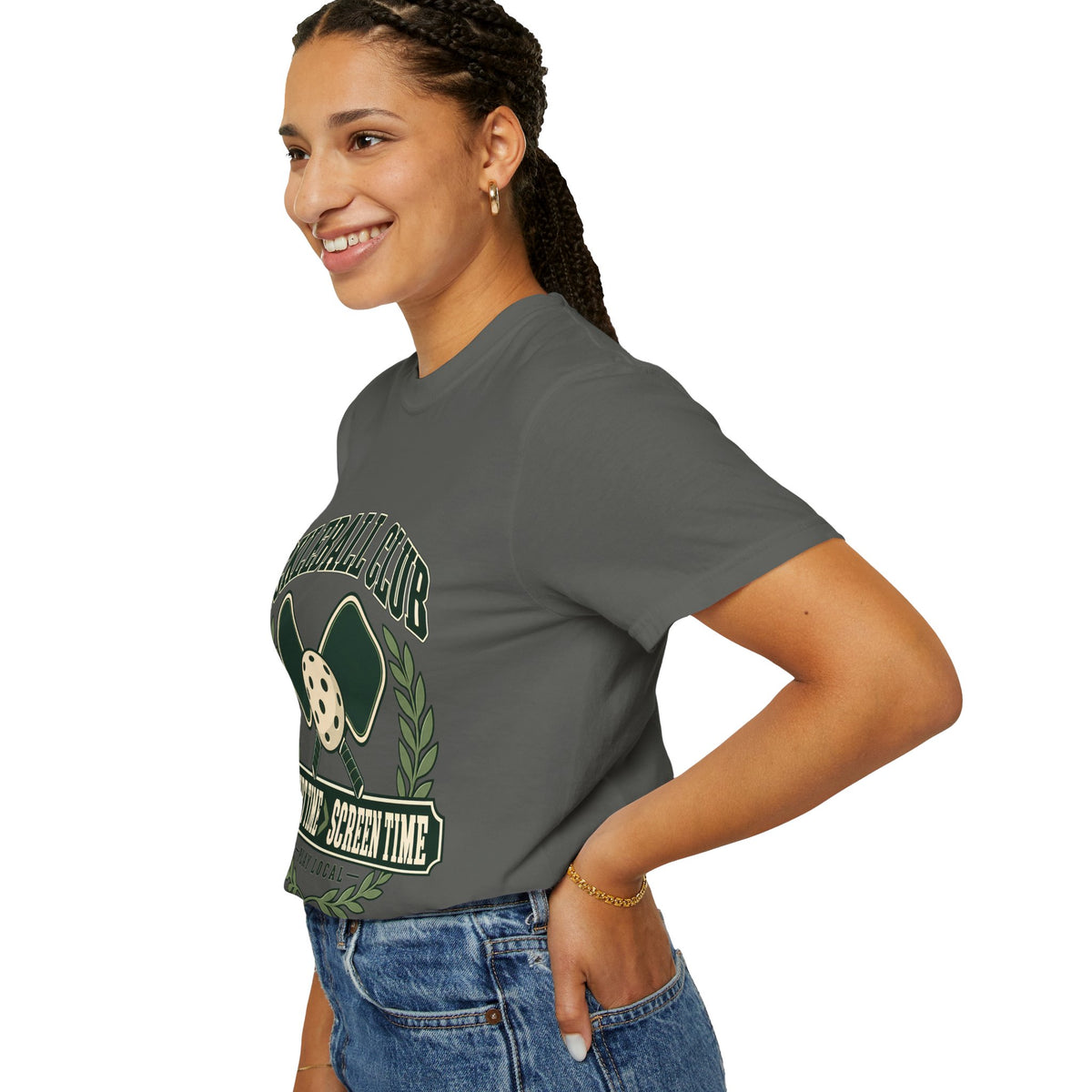 Pickleball Club Court Time Over Screen Time Comfort Colors Tee