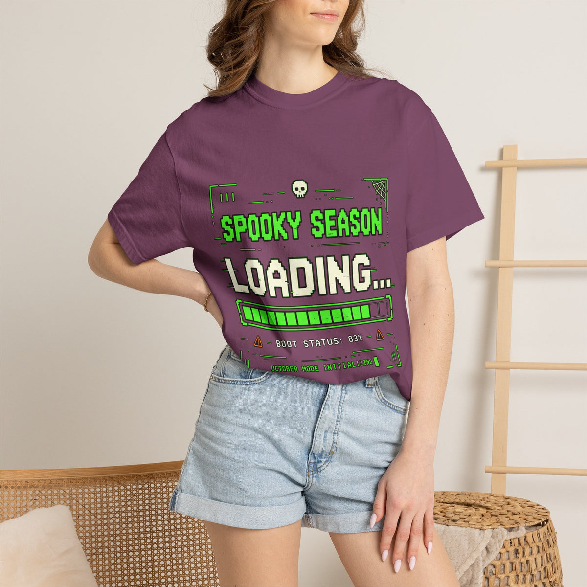 Spooky Season Loading Gamer Halloween Comfort Colors Tee