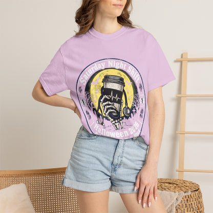 Saturday Night Shift Halloween 2026 Comfort Colors Tee
