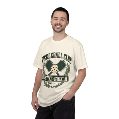 Pickleball Club Court Time Over Screen Time Comfort Colors Tee