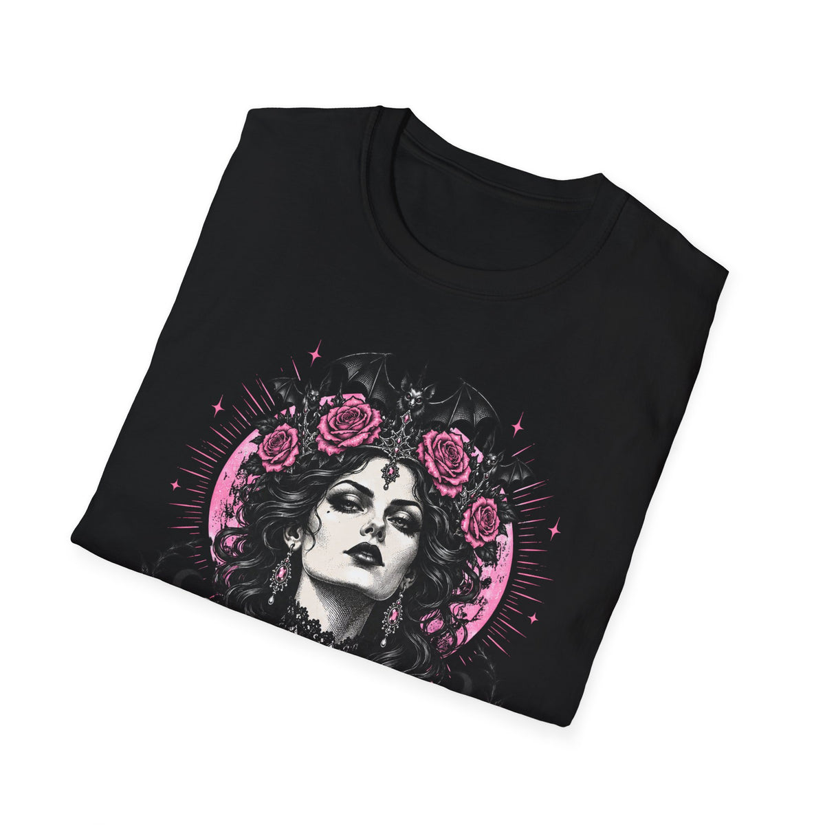 Pink Spooky Queen Pastel Gothic Glamour Witch T-Shirt