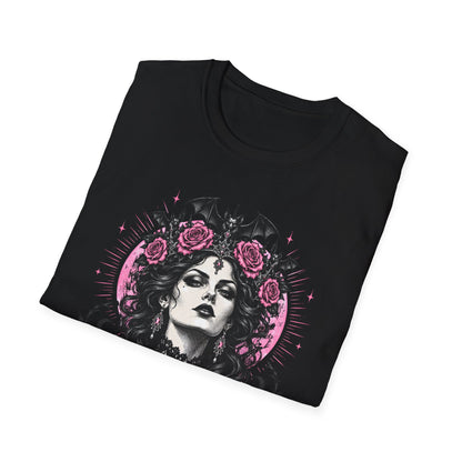 Pink Spooky Queen Pastel Gothic Glamour Witch T-Shirt