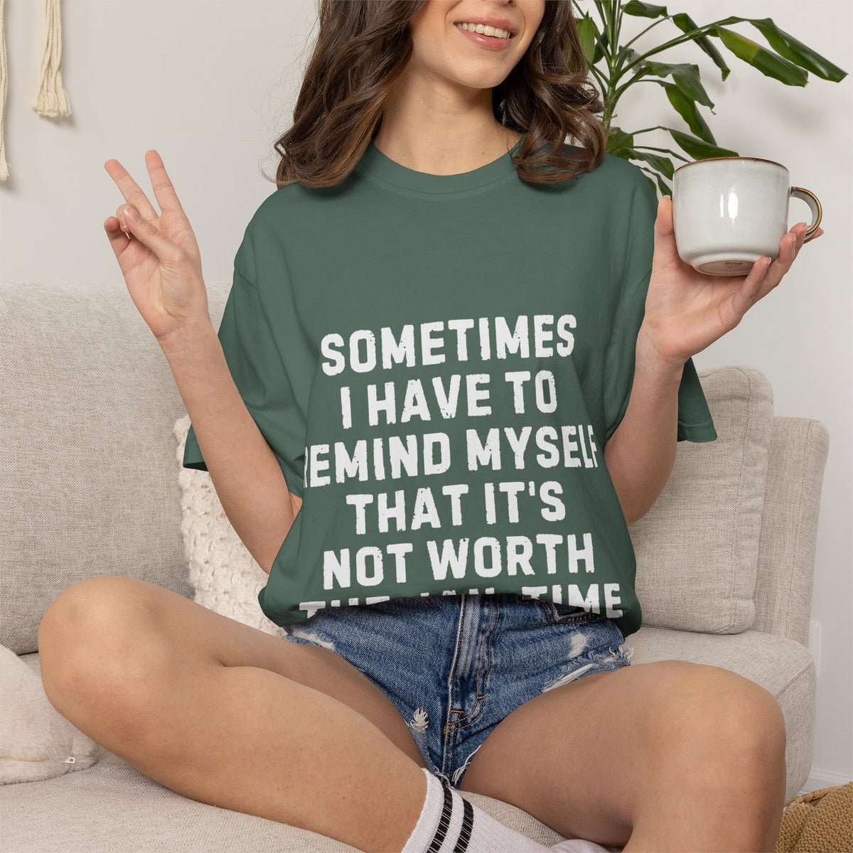 Not Worth the Jail Time Funny Comfort Colors T-Shirt