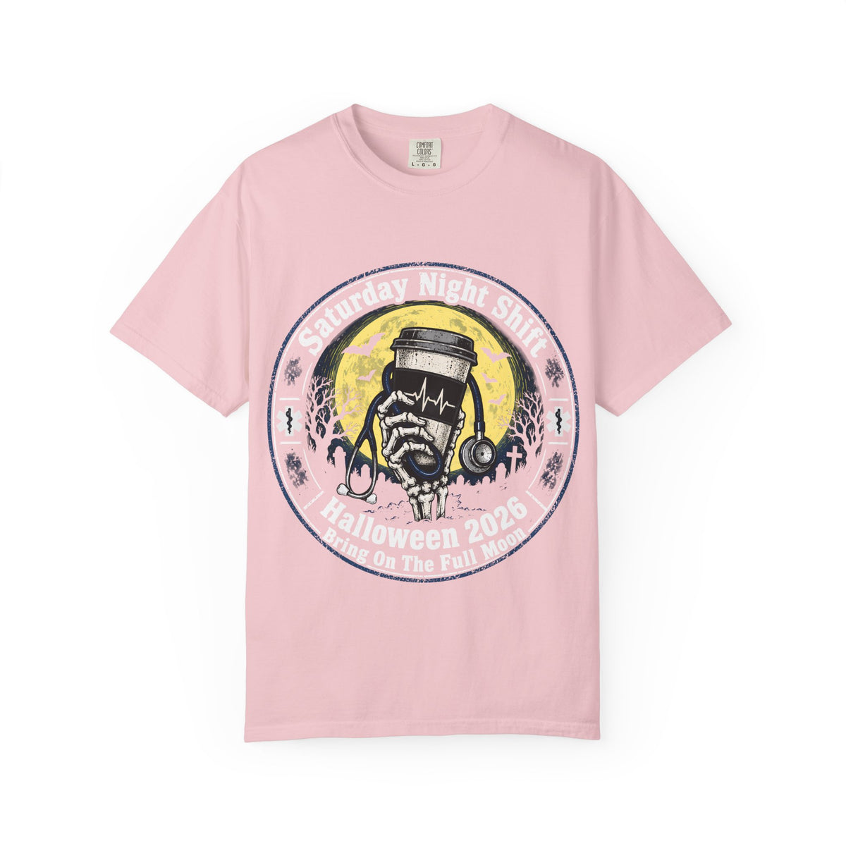 Saturday Night Shift Halloween 2026 Comfort Colors Tee