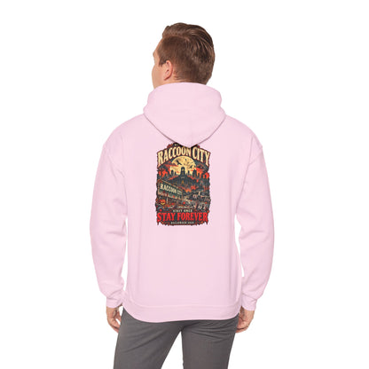 Welcome to Raccoon City Halloween 2026 Gildan 18500 Hoodie