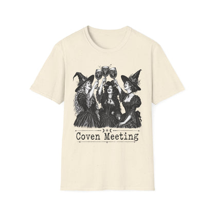 Coven Meeting Witch Wine T-Shirt