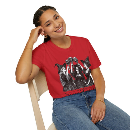 Coven Meeting Witch Wine T-Shirt