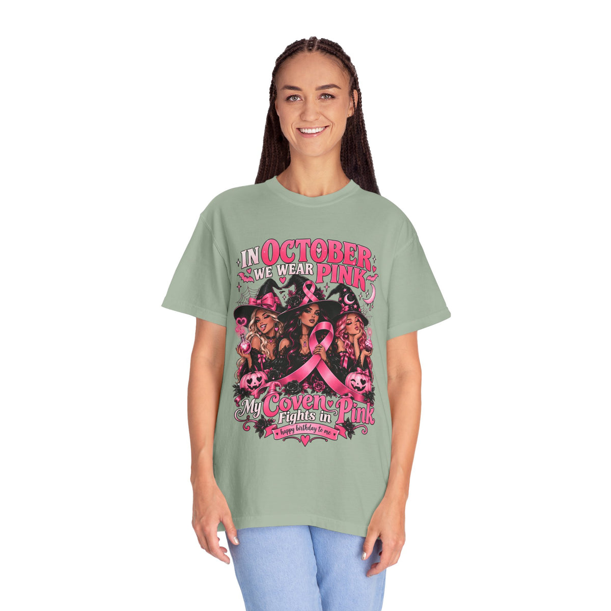 In October We Wear Pink My Coven Fights in Pink Tee