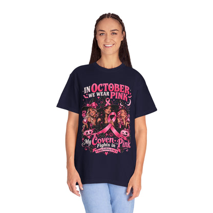 In October We Wear Pink My Coven Fights in Pink Tee