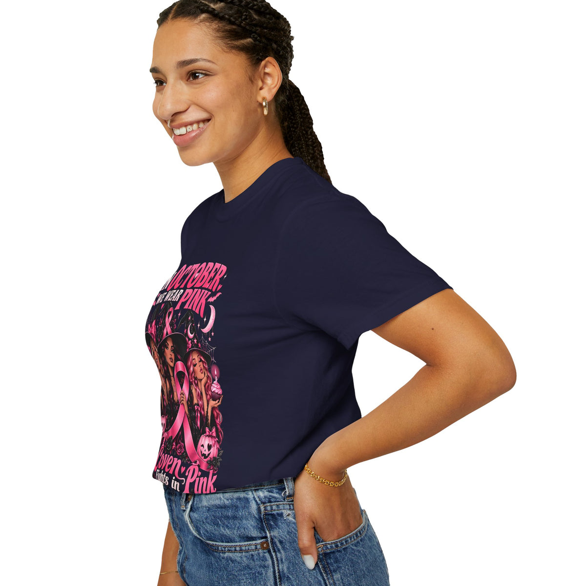 In October We Wear Pink My Coven Fights in Pink Tee