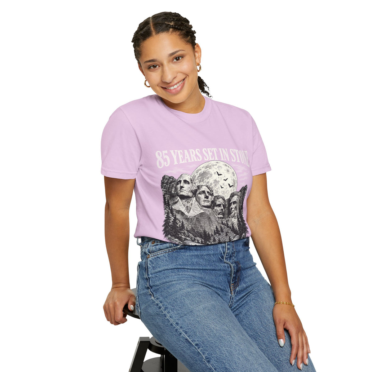 85 Years Set in Stone Mount Rushmore Comfort Colors Tee
