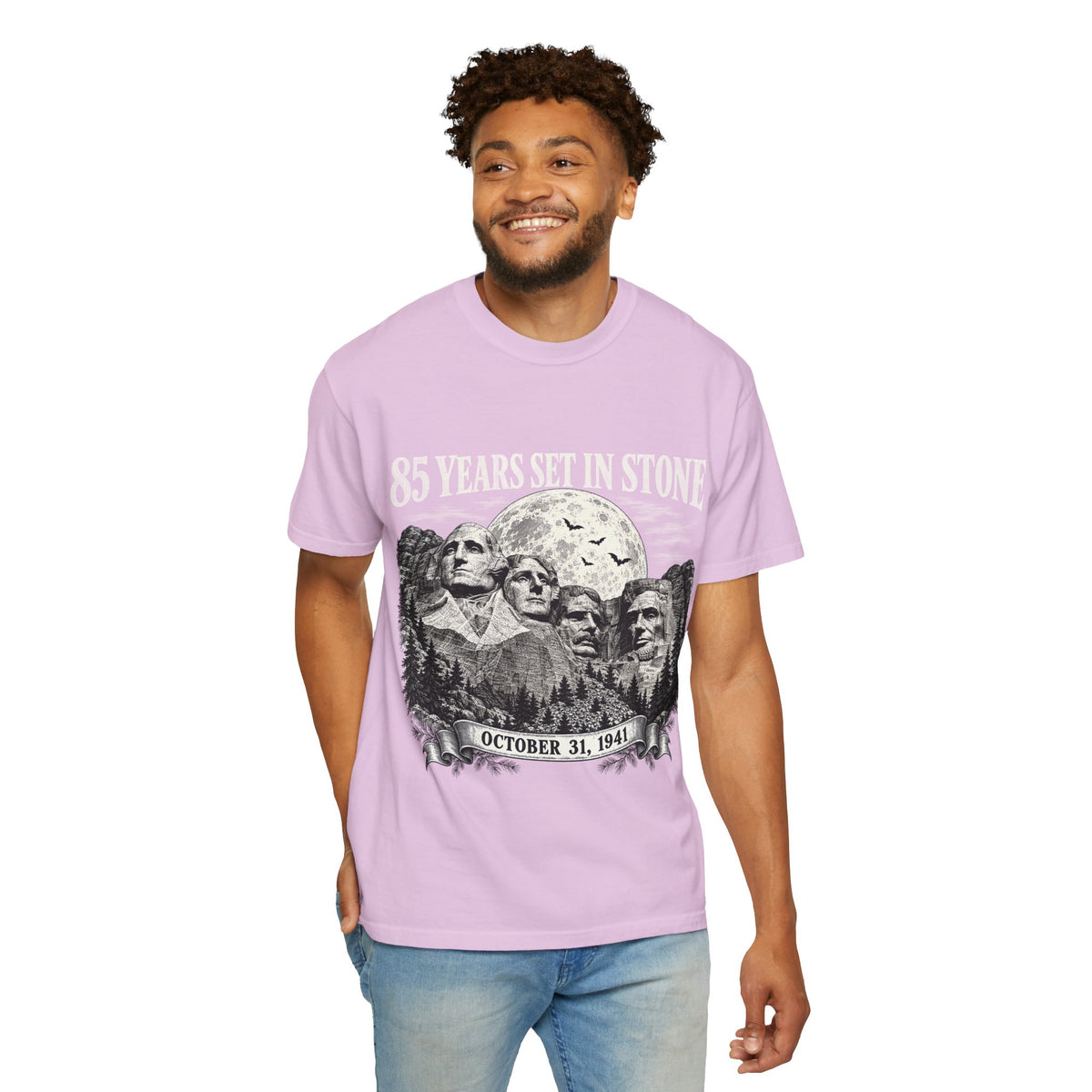 85 Years Set in Stone Mount Rushmore Comfort Colors Tee