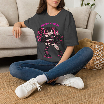 My Vibe, My Rules Anime Chibi Graphic Tee