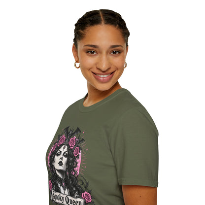 Pink Spooky Queen Pastel Gothic Glamour Witch T-Shirt