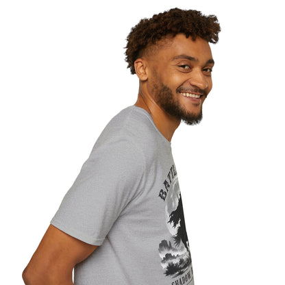 Battle Born Shadow Raised 1864 Shirt – Dark Western Horseman Moon Tee