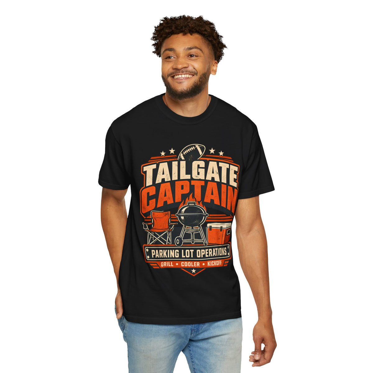 Tailgate Captain Football Game Day Comfort Colors T-Shirt