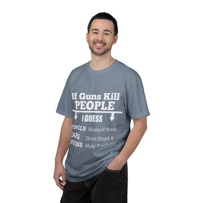 If Guns Kill People Funny Firearm Statement Comfort Colors Tee