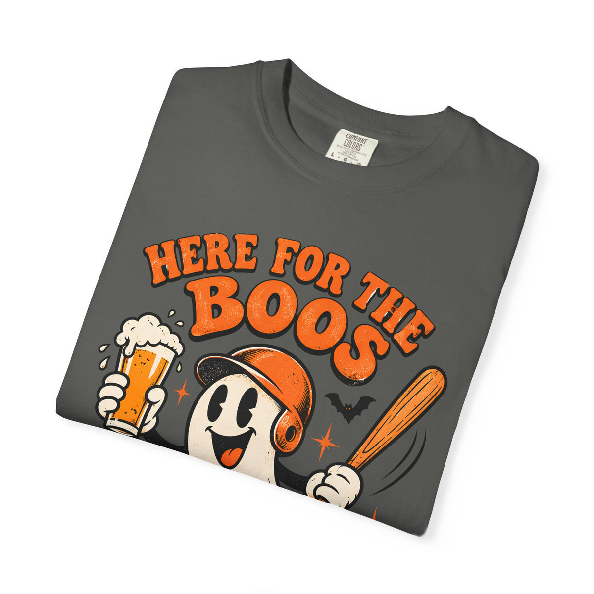 Here for the Boos Baseball Halloween Comfort Colors Tee